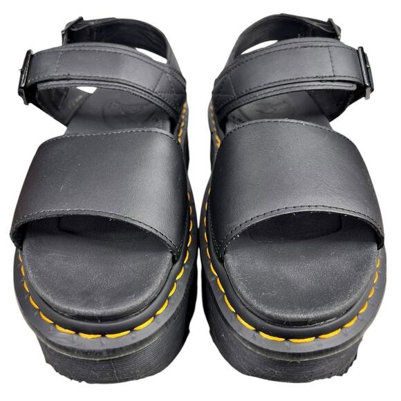 Dr. Martens Women’s Voss Quad Black Platform Sandals Size US 8 - Picture 7 of 11